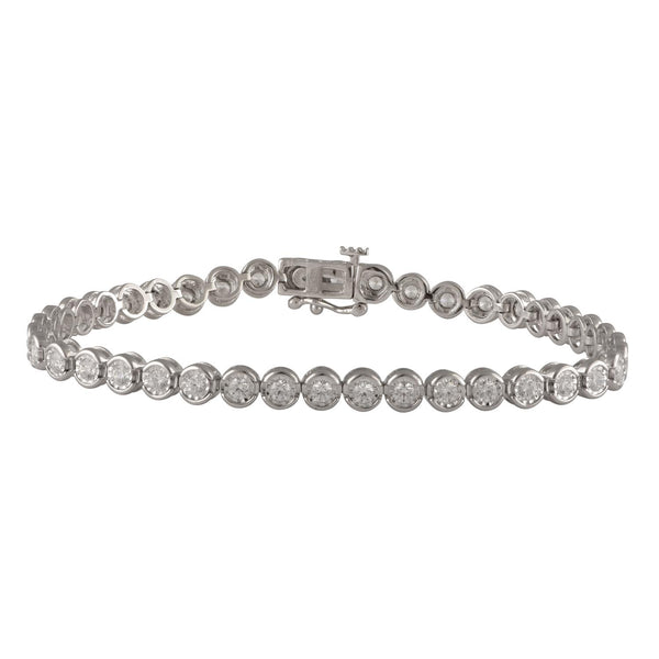 EcoLove 2 CTW Lab Grown Diamond 7-inch Tennis Bracelet in Sterling Silver