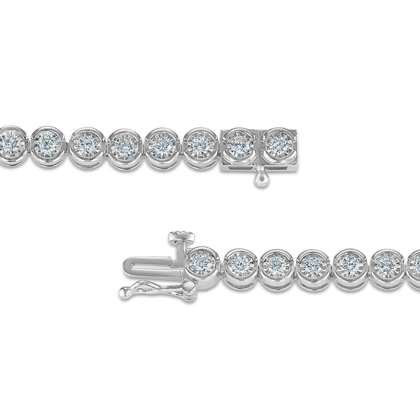 EcoLove 2 CTW Lab Grown Diamond 7-inch Tennis Bracelet in Sterling Silver