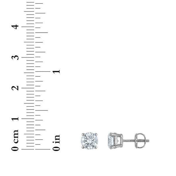 EcoLove 2 CTW Lab Grown Diamond Stud Earrings in 10KT Gold