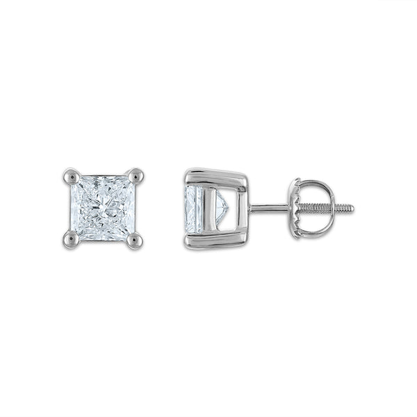 EcoLove 2 CTW Lab Grown Diamond Stud Earrings in 10KT White Gold