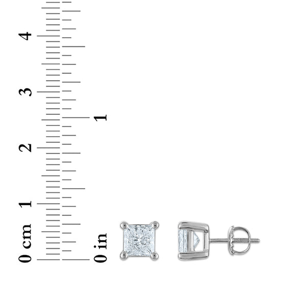 EcoLove 2 CTW Lab Grown Diamond Stud Earrings in 10KT White Gold