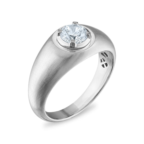 1 CTW Lab Grown Diamond Solitaire Ring in 10KT White Gold