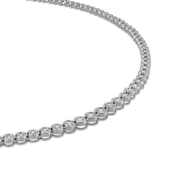 EcoLove 1-1/2 CTW Lab Grown Diamond Tennis Necklace in Sterling Silver