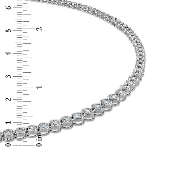 EcoLove 1-1/2 CTW Lab Grown Diamond Tennis Necklace in Sterling Silver