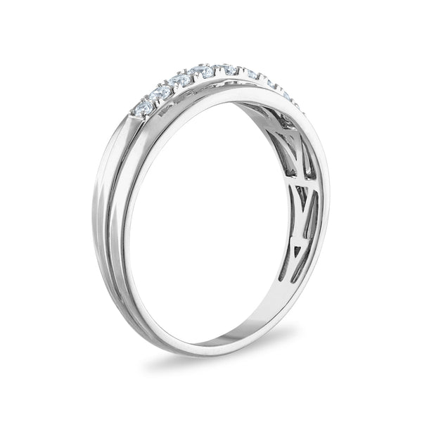 EcoLove 1-1/2 CTW Lab Grown Diamond Halo Wedding Trio Set in 10KT White Gold