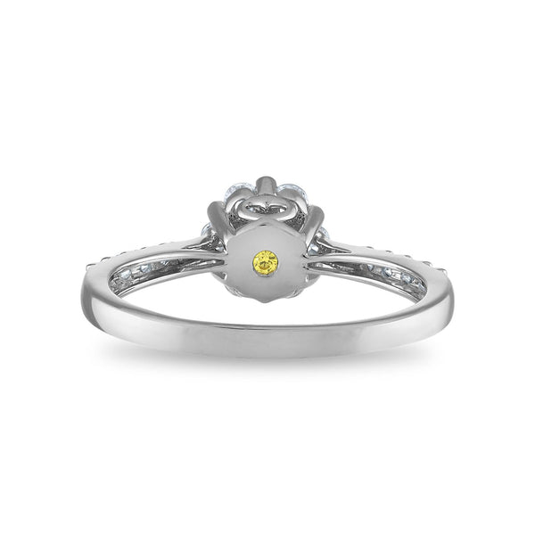 EcoLove 1/2 CTW Lab Grown Diamond Cluster Ring in 14KT White Gold