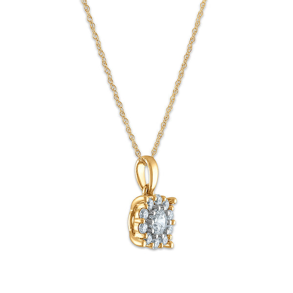 Red Hot Deal 1/2 CTW Lab Grown Diamond Pendant in 10KT Gold