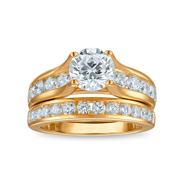 Red Hot Deal 3 CTW Lab Grown Diamond Bridal Set in 14KT Gold