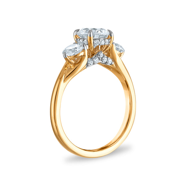 Red Hot Deal 2 CTW Lab Grown Diamond Ring in 10KT Gold