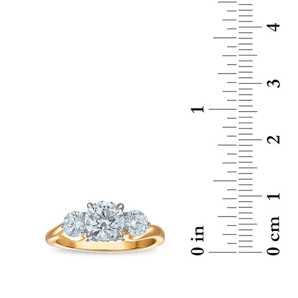 Red Hot Deal 2 CTW Lab Grown Diamond Ring in 10KT Gold