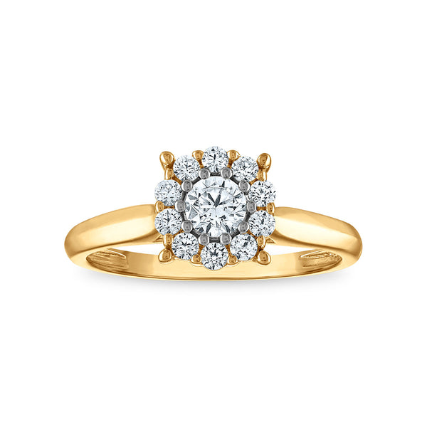 Red Hot Deal 1/2 CTW Lab Grown Diamond Ring in 10KT Gold