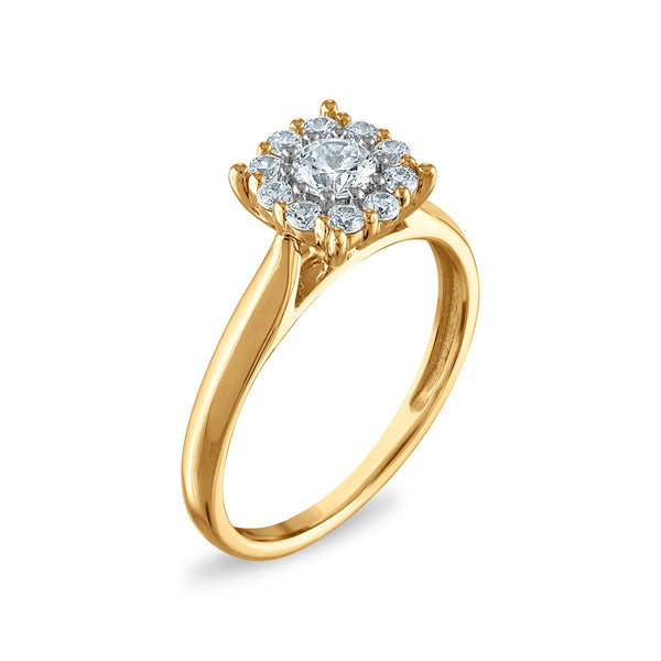 Red Hot Deal 1/2 CTW Lab Grown Diamond Ring in 10KT Gold