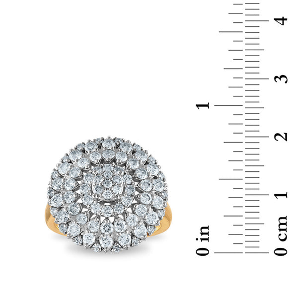 Red Hot Deal 1-3/4 CTW Diamond Ring in 10KT Yellow Gold