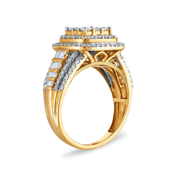 Red Hot Deal 1-1/2 CTW Diamond Engagement Ring in 10KT Yellow Gold