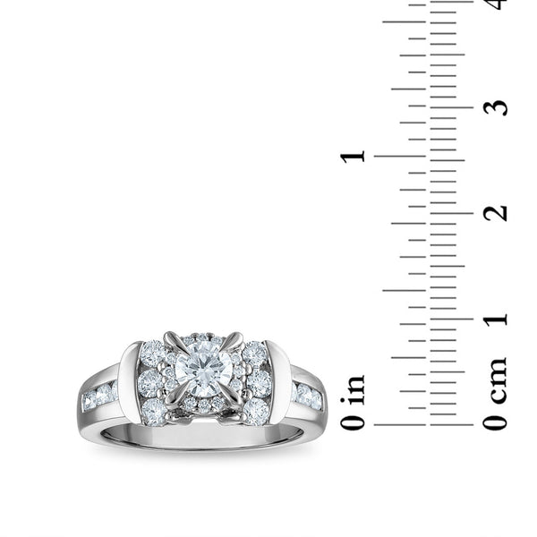 Signature Diamond Dreams 1 CTW Diamond Engagement Ring in 14KT White Gold