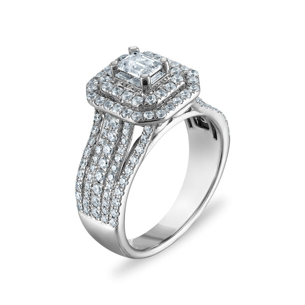 Signature Diamond Dreams 1-1/2 CTW Diamond Engagement Ring in 14KT White Gold