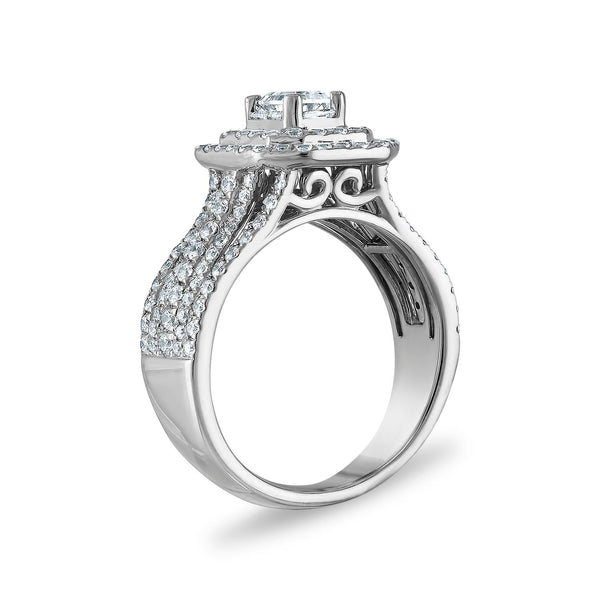 Signature Diamond Dreams 1-1/2 CTW Diamond Engagement Ring in 14KT White Gold