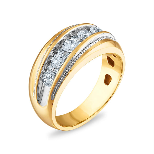 Signature 1 CTW Diamond Wedding Ring in 14KT Yellow Gold