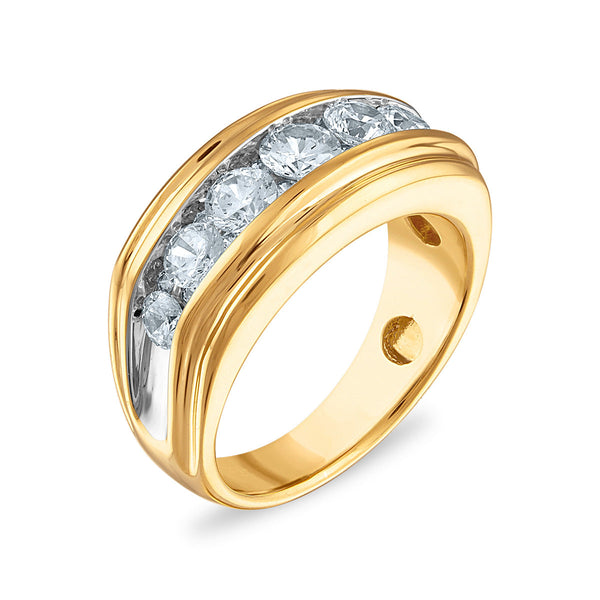 Signature 2 CTW Diamond Wedding Ring in 14KT Yellow Gold