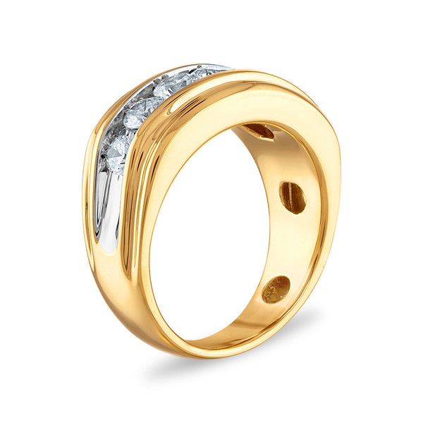 Signature 2 CTW Diamond Wedding Ring in 14KT Yellow Gold