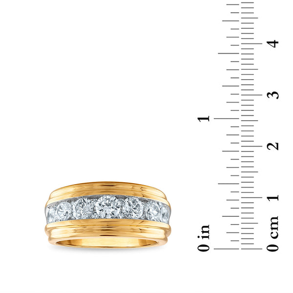 Signature 2 CTW Diamond Wedding Ring in 14KT Yellow Gold