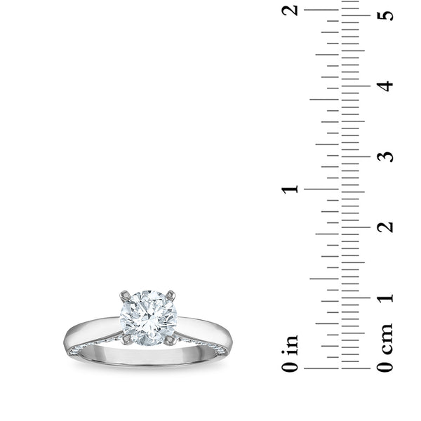 Signature EcoLove 2 CTW Lab Grown Diamond Solitaire Engagement Ring in 14KT White Gold