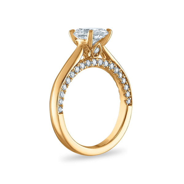 Signature EcoLove 2 CTW Lab Grown Oval Solitaire Engagement Ring in 14KT Gold