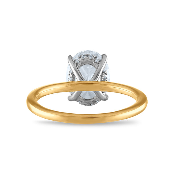 Signature EcoLove Diamond Dreams 2 CTW Lab Grown Oval Solitaire Ring in 14KT Gold