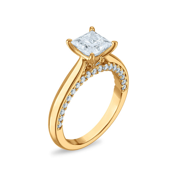 Signature EcoLove 2 CTW Lab Grown Diamond Princess Engagement Ring in 14KT Gold