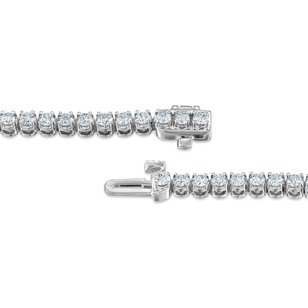 Signature EcoLove 3 CTW Lab Grown Diamond 7-inch Tennis Bracelet in 14KT White Gold