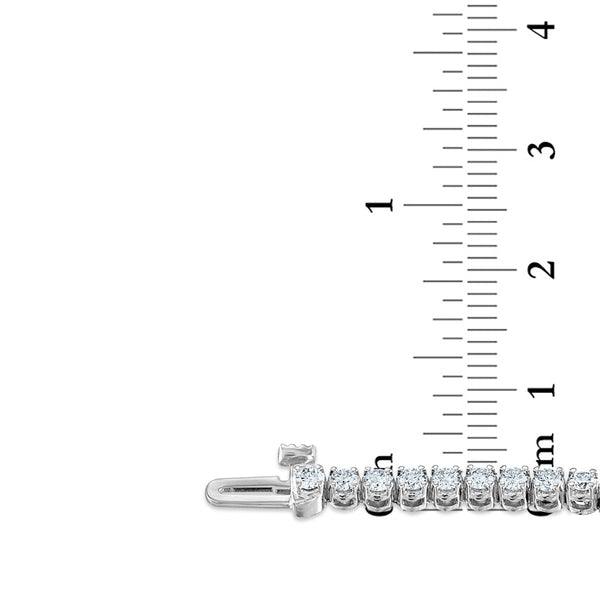 Signature EcoLove 3 CTW Lab Grown Diamond 7-inch Tennis Bracelet in 14KT White Gold