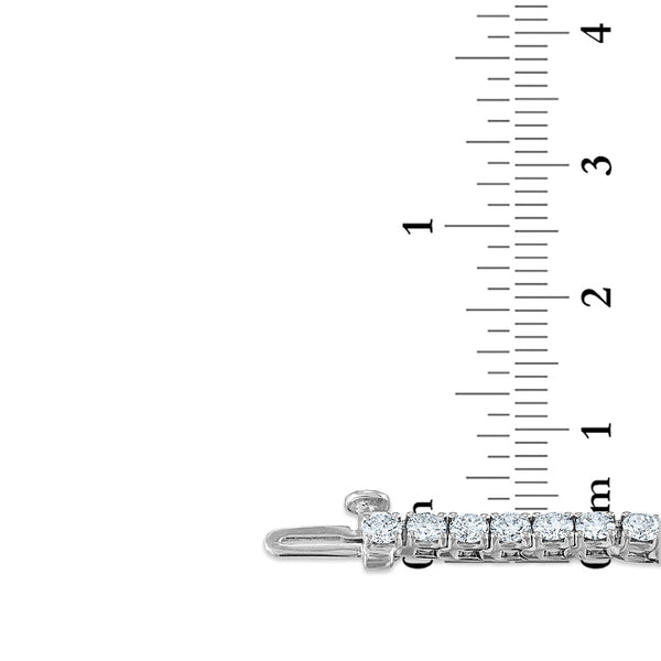 Signature EcoLove 5 CTW Lab Grown Diamond 7-inch Tennis Bracelet in 14KT White Gold