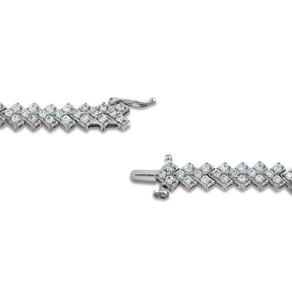 Signature EcoLove 4 CTW Lab Grown Diamond 7.25-inch Tennis Bracelet in 14KT White Gold