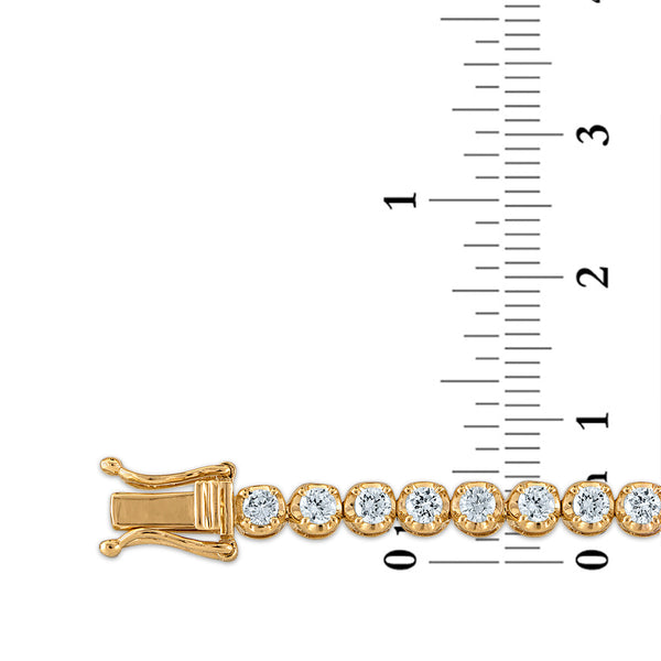 Signature EcoLove 6 CTW Diamond Tennis 7.25-inch Bracelet in 14KT Yellow Gold