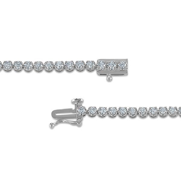 Signature EcoLove 2 CTW Lab Grown Diamond 7-inch Tennis Bracelet in 14KT White Gold