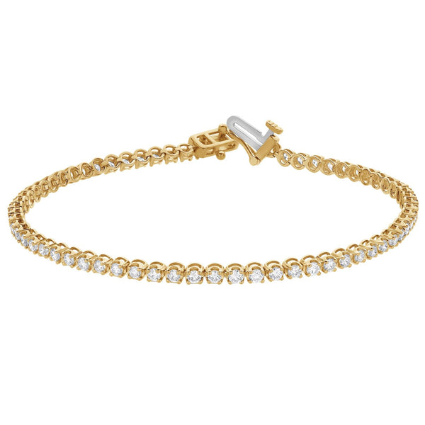 Signature EcoLove 2 CTW Lab Grown Diamond 7-inch Tennis Bracelet in 14KT Yellow Gold