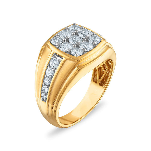 Signature EcoLove 1-1/2 CTW Lab Grown Diamond Ring in 14KT Yellow Gold