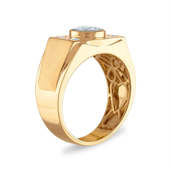 Signature EcoLove 1 CTW Lab Grown Diamond Ring in 14KT Yellow Gold