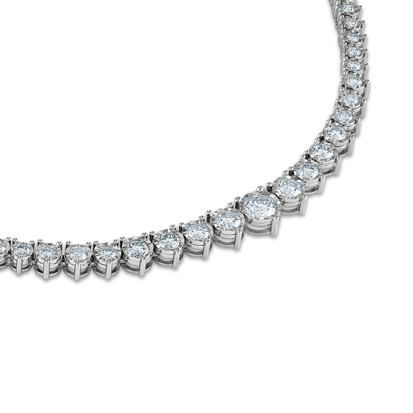 Signature EcoLove 2 CTW Lab Grown Diamond Tennis 17.5-inch Necklace in 14KT White Gold