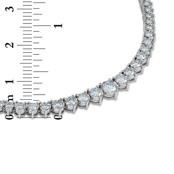 Signature EcoLove 2 CTW Lab Grown Diamond Tennis 17.5-inch Necklace in 14KT White Gold