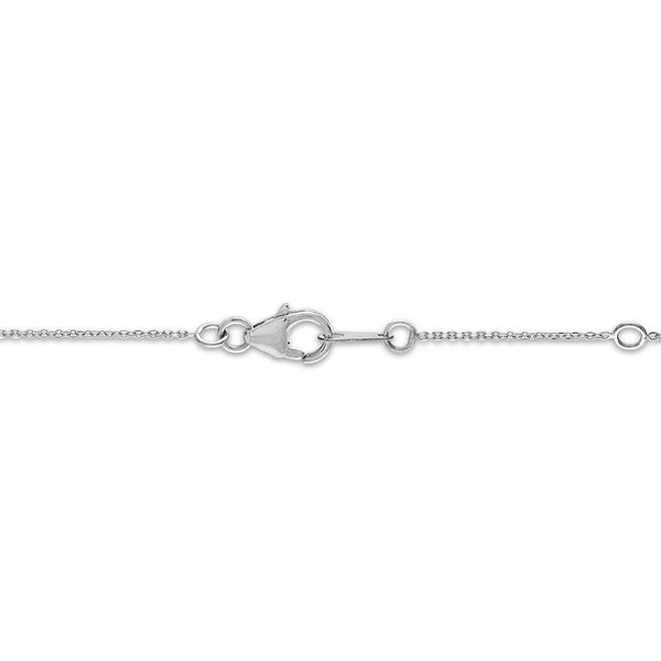 Signature EcoLove 3/4 CTW Lab Grown Diamond Chevron Design 17-inch Necklace in 14KT White Gold