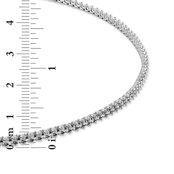 Signature EcoLove 3 CTW Lab Grown Diamond 18-inch Tennis Necklace in 14KT White Gold