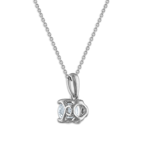 Signature EcoLove 3/4 CTW Lab Grown Diamond Solitaire 18-inch Pendant in 14KT White Gold