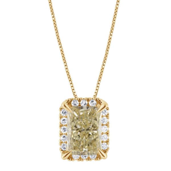 Signature EcoLove 1-3/4 CTW Fancy Yellow Lab Grown Diamond Pendant in 14KT Yellow Gold