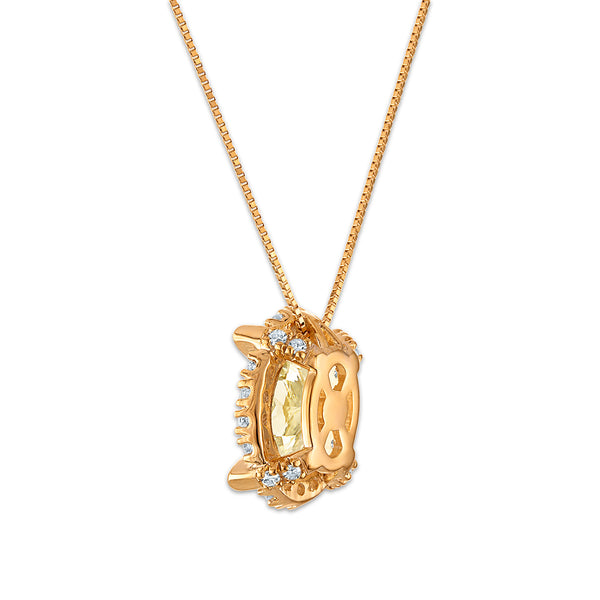 Signature EcoLove 1-3/4 CTW Fancy Yellow Lab Grown Diamond Pendant in 14KT Yellow Gold