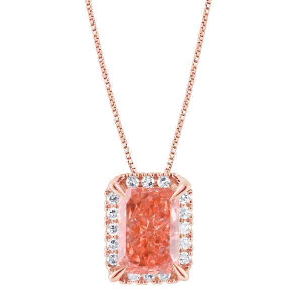 Signature EcoLove 1-3/4 CTW Fancy Pink Lab Grown Diamond Pendant in 14KT Rose Gold