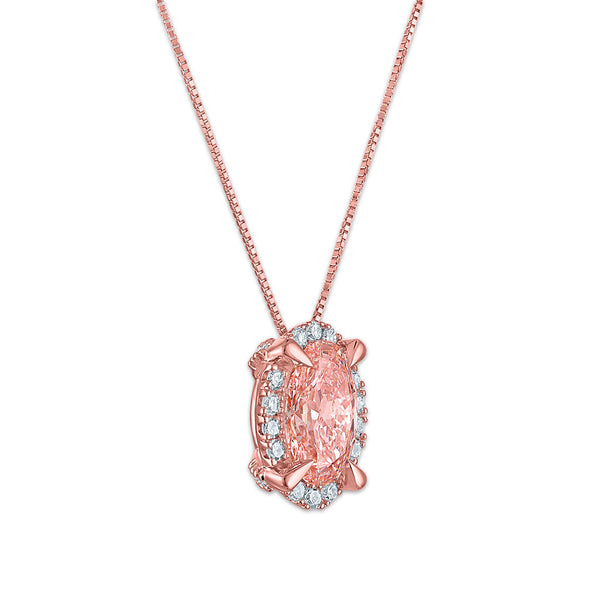 Signature EcoLove 1-3/4 CTW Fancy Pink Lab Grown Diamond Pendant in 14KT Rose Gold