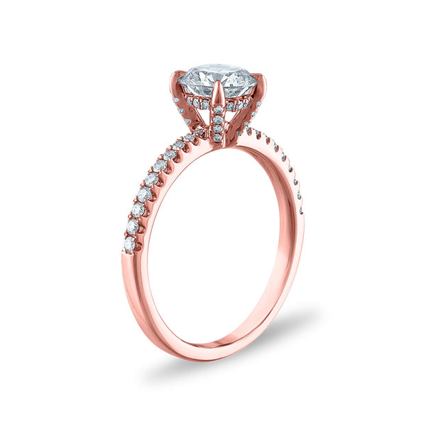 Signature EcoLove 1-1/2 CTW Lab Grown Diamond Bridal Set Ring in 14KT Rose Gold