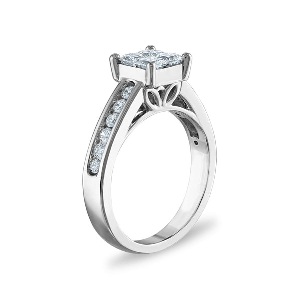 Signature EcoLove 1-1/2 CTW Lab Grown Diamond Bridal Set Ring in 14KT White Gold