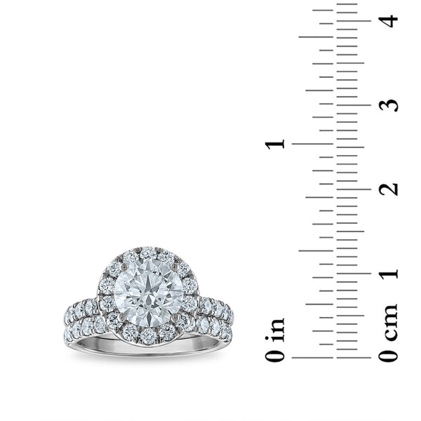 Signature EcoLove Diamond Dreams 3-1/3 CTW Lab Grown Diamond Bridal Set in 14KT White Gold